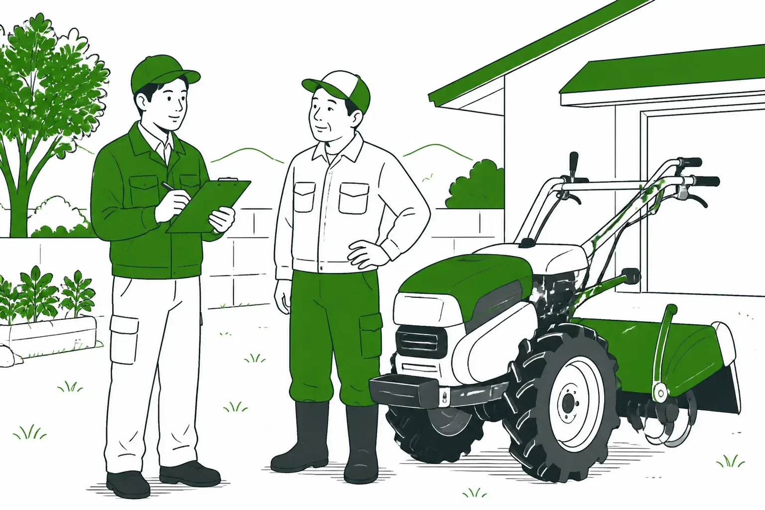 農機具の出張査定のイメージ